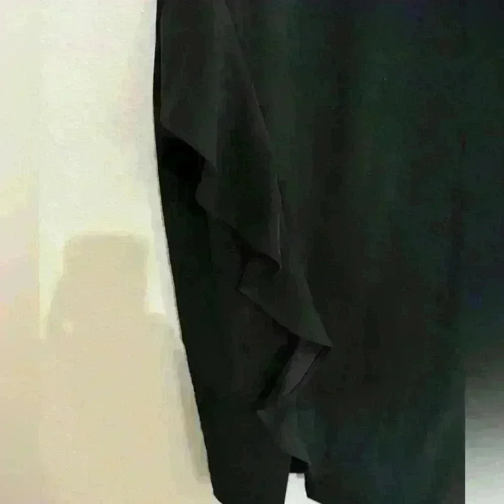 Calvin Klein Black Ruffle Front Dress - Picture 6 of 6